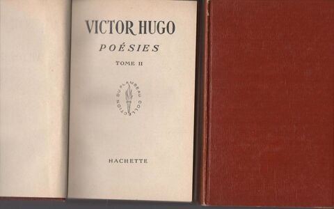 Victor HUGO Poésies en 2 tomes - Hachette - 1950  7 Montauban (82)