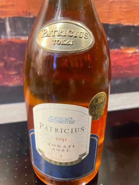 1 Bt Tokai 2002 Patricius Tokaji Aszu 5 Puttonyos 500 ml 65 Vigneux-sur-Seine (91)