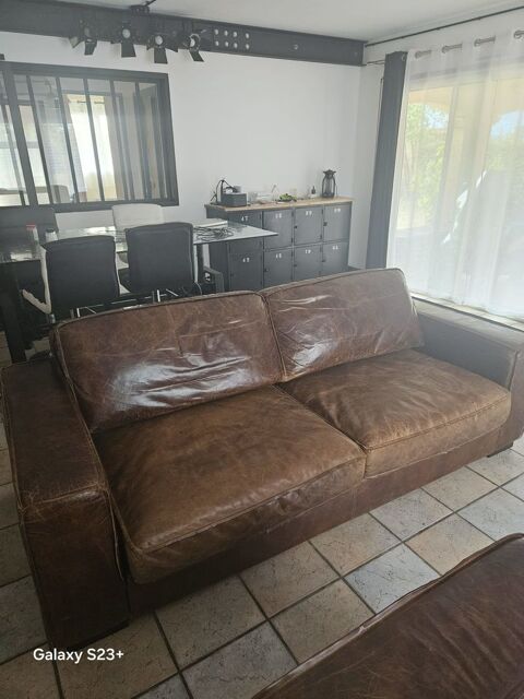 CANAPE VINTAGE 3 PLACES FIXE 300 Saumos (33)