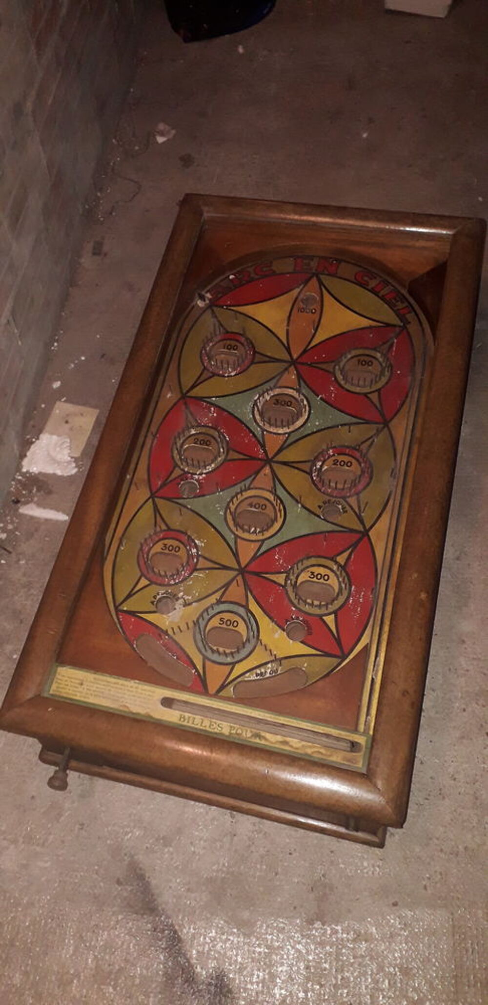 Flipper de bar ancien ann&eacute;e 1930 avec monnayeurs Jeux / jouets