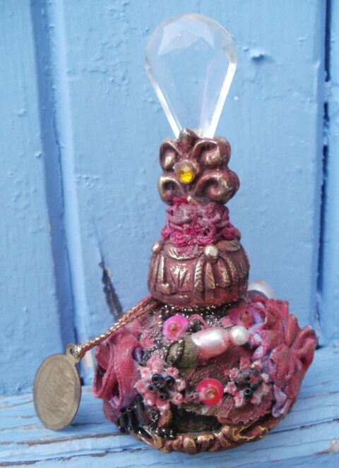 Flacon d�cor�, cr�ation KATHEUMER (ann�es 80) 8 Montauban (82)