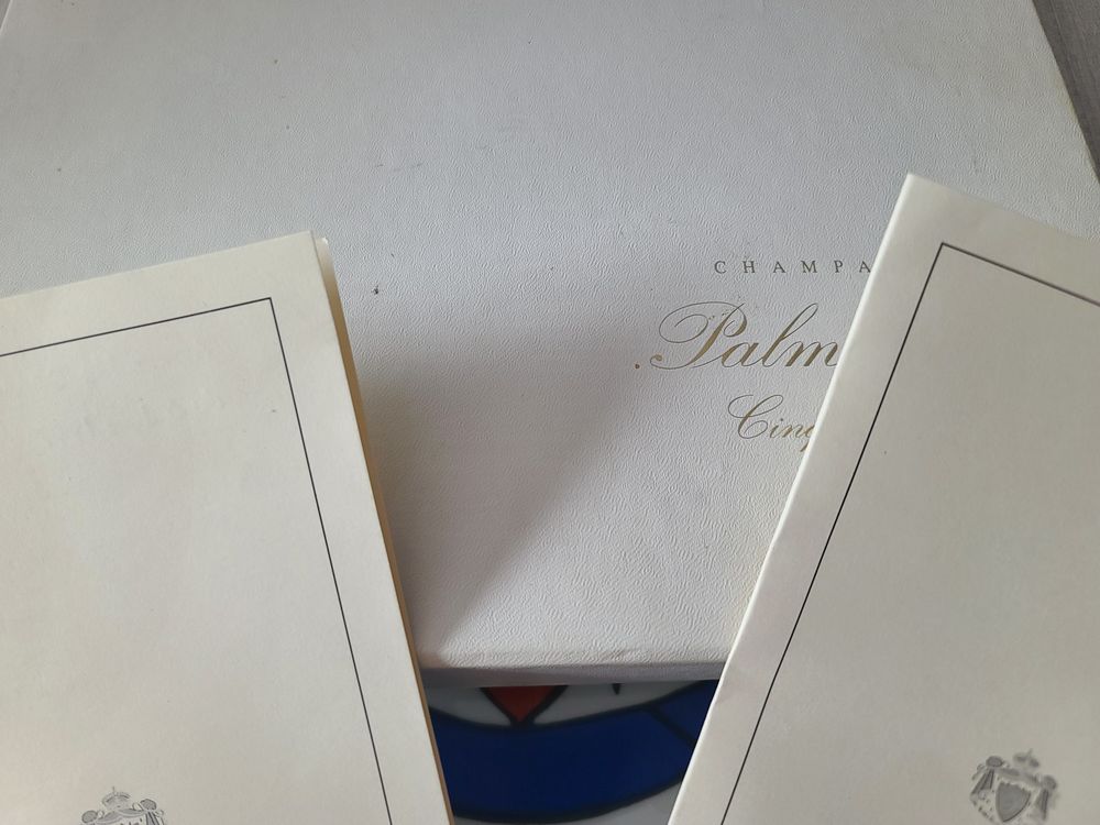 Champagne Palmer - Reims - Assiette Comm&eacute;morative - Menus 