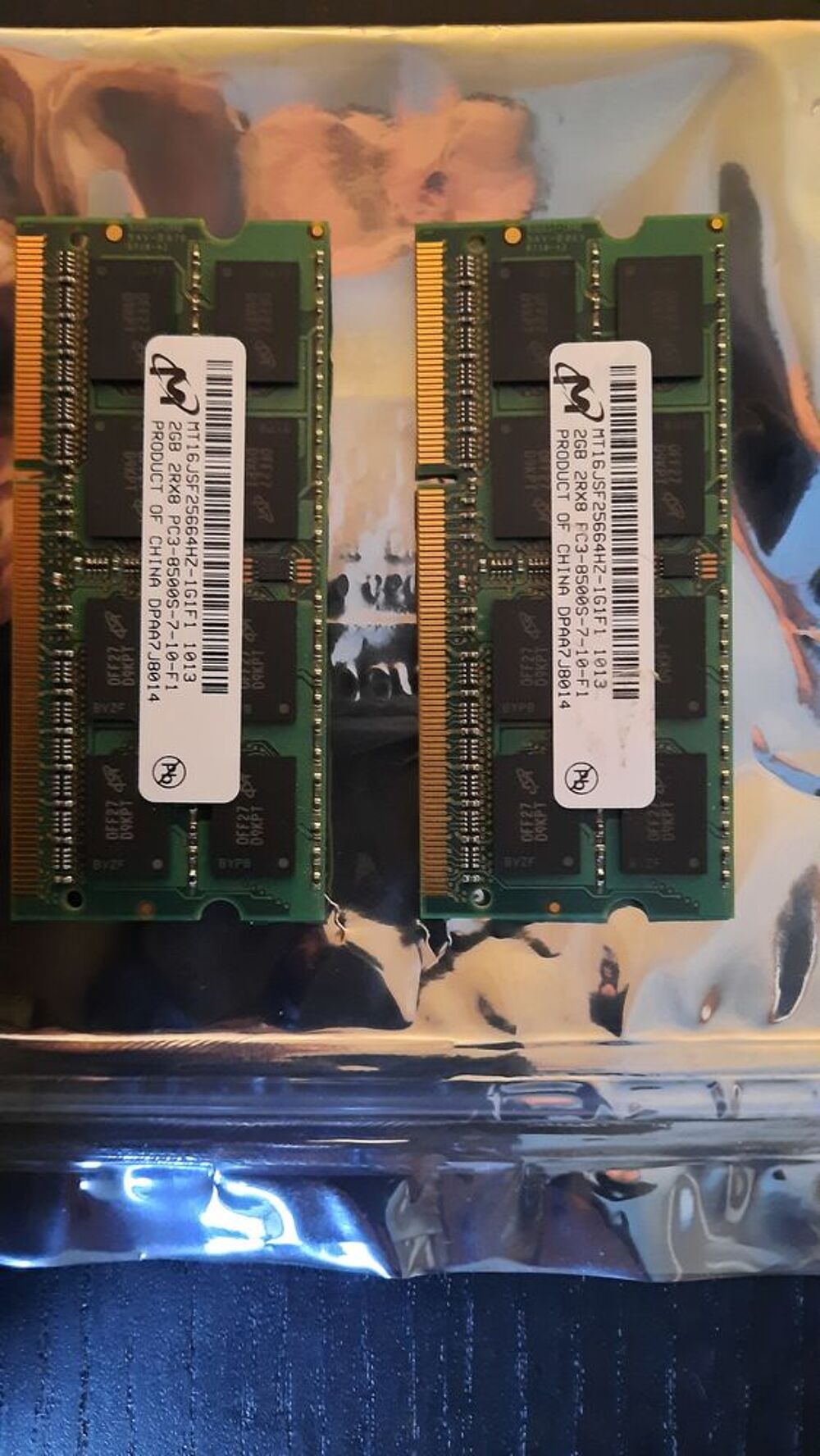 M&eacute;moire RAM SO-DIMM - DDR3 2 Go - FC3-8500S-7-10-F1 Matriel informatique