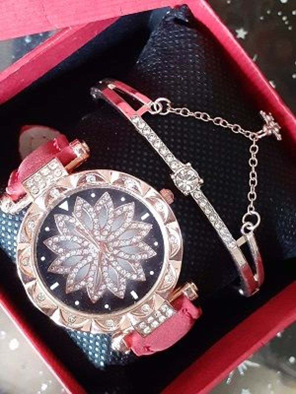Coffret montre Quartz et Bracelet Bijoux et montres