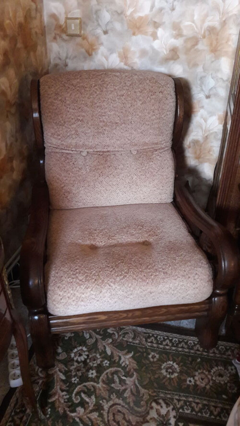 CANAPE 3 PLACES ET SES 2 FAUTEUILS Meubles
