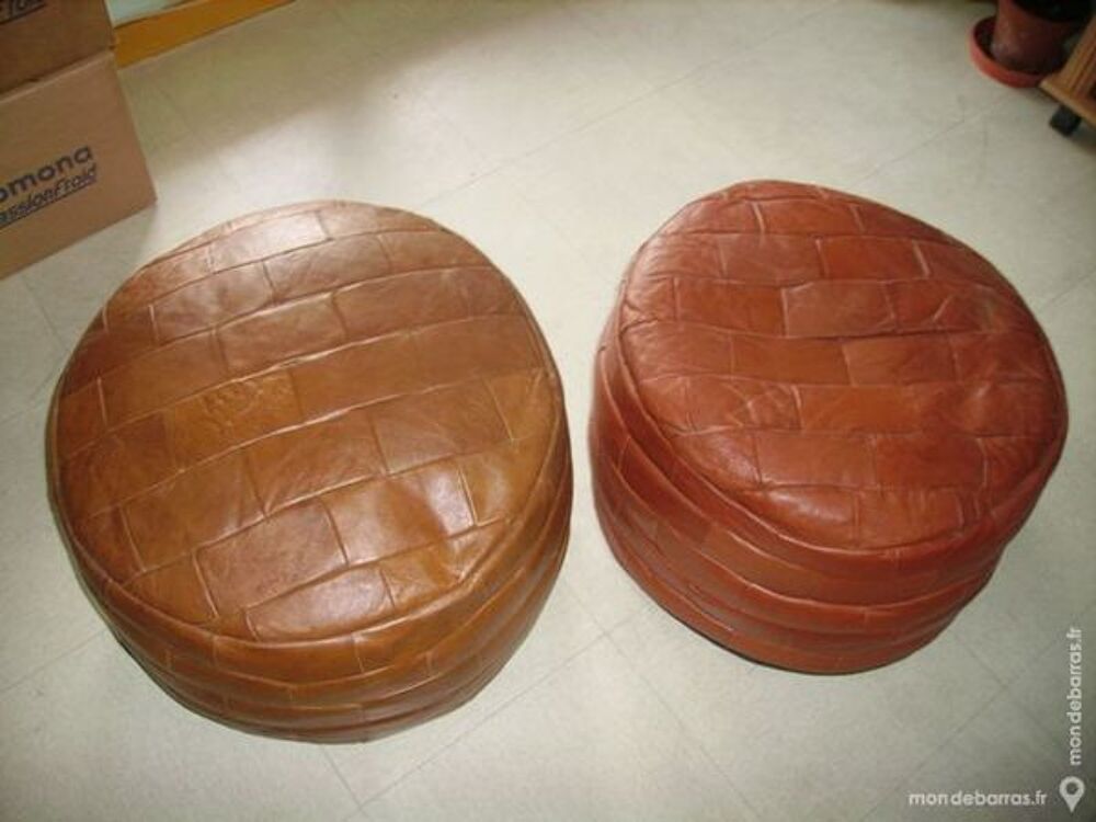 pouf en cuir Cuisine