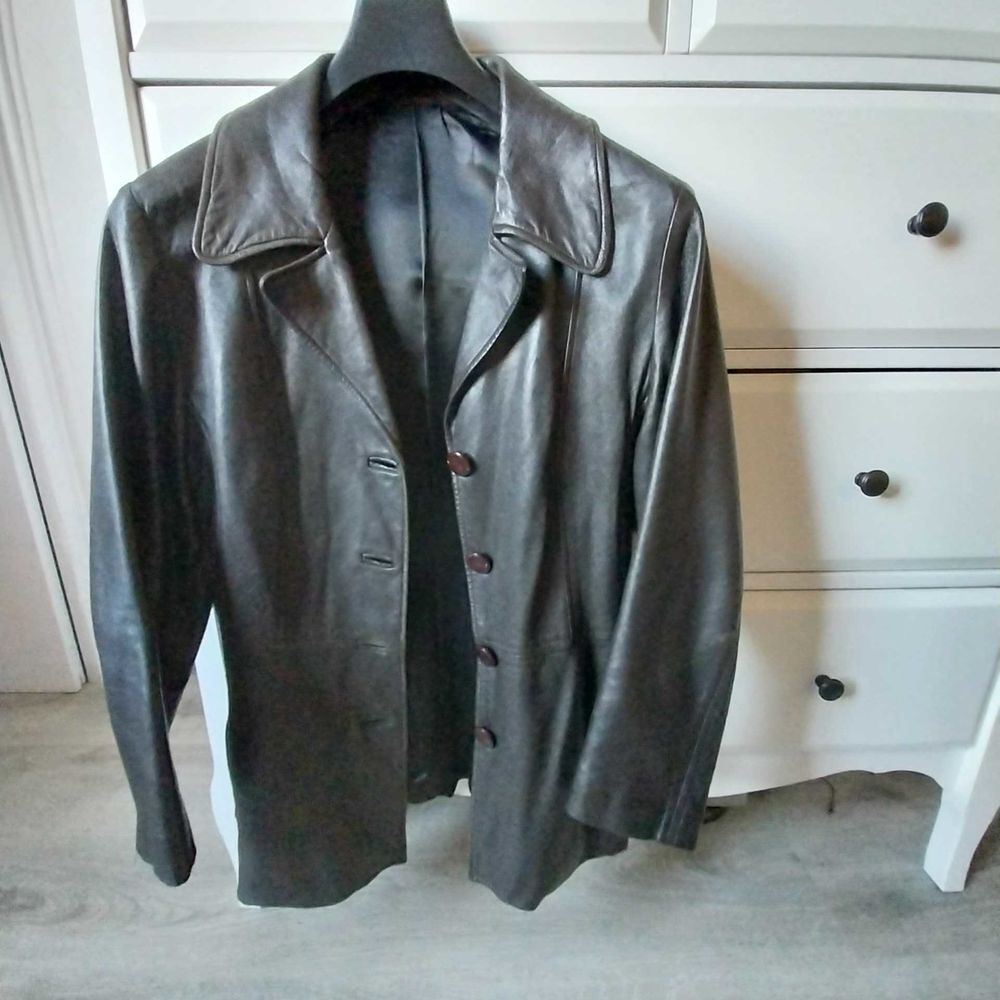 Veste cuir vintage Vtements