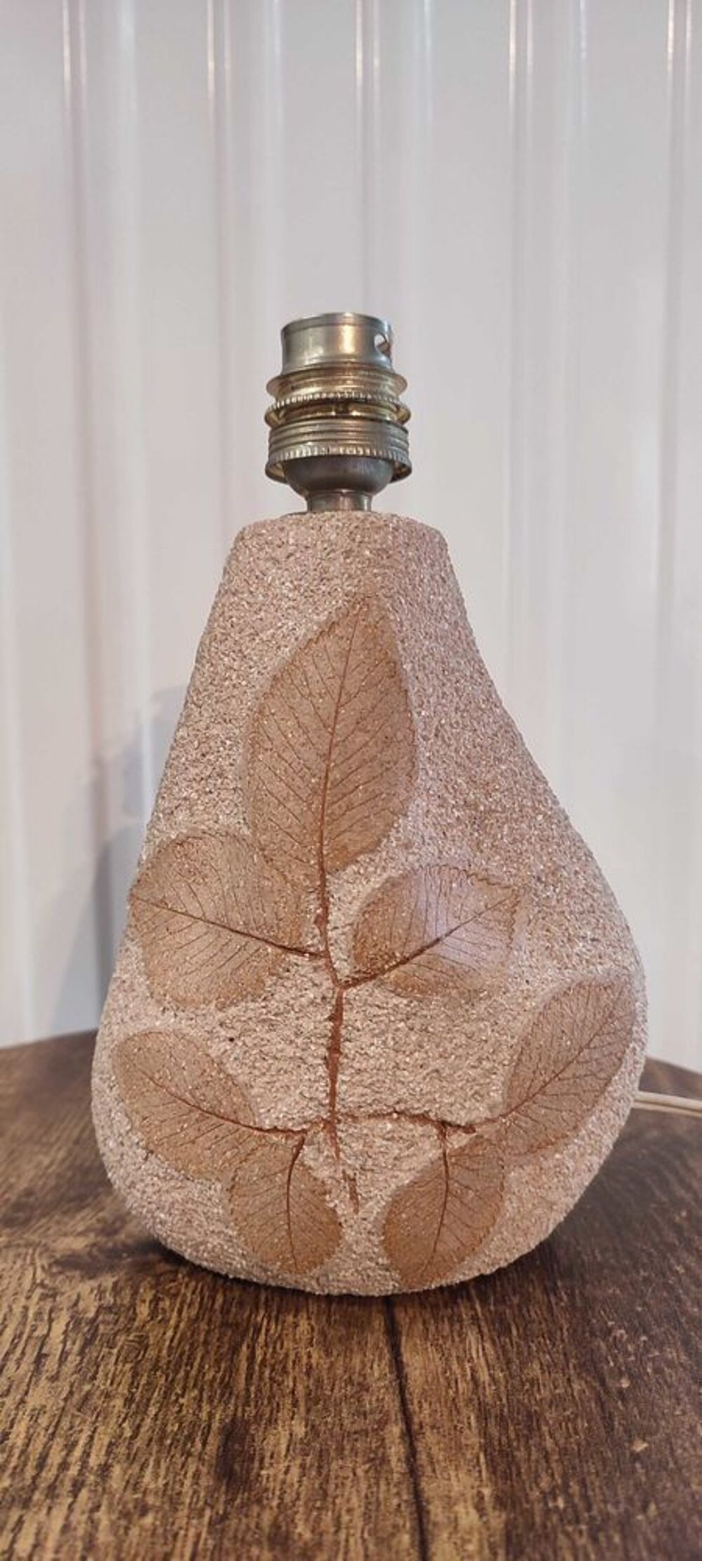 Pied de Lampe "Herbier" ann&eacute;es 70 (H&eacute;rault) 