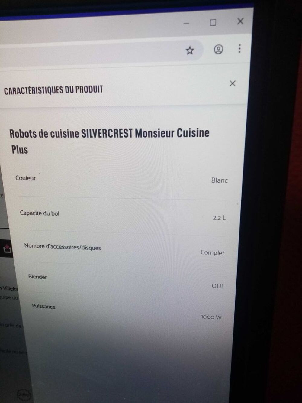 robot Monsieur cuisiner Lidl Electroménager