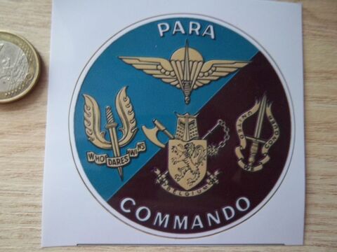 autocollant militaire Belge para commando unit� d'�lite 0 Valognes (50)