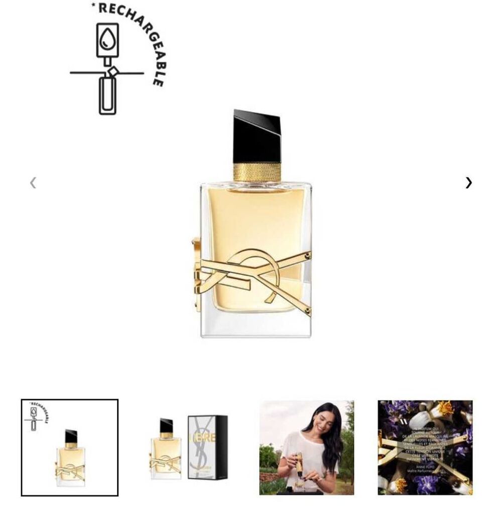 Lot Eau de parfum Libre Yves Saint Laurent 50 ml, pochette et lait pour le corps 50 ml Bijoux et montres