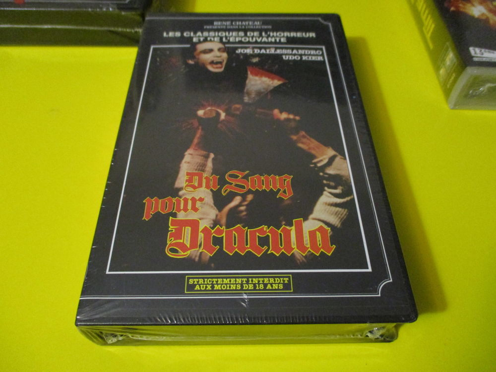 ANDY WHAROL DU SANG POUR DRACULA VHS NEUF DVD et blu-ray