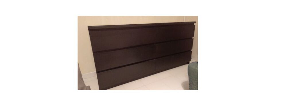 ? ? Commode IKEA MALM 6 tiroirs + plateau en verre Meubles