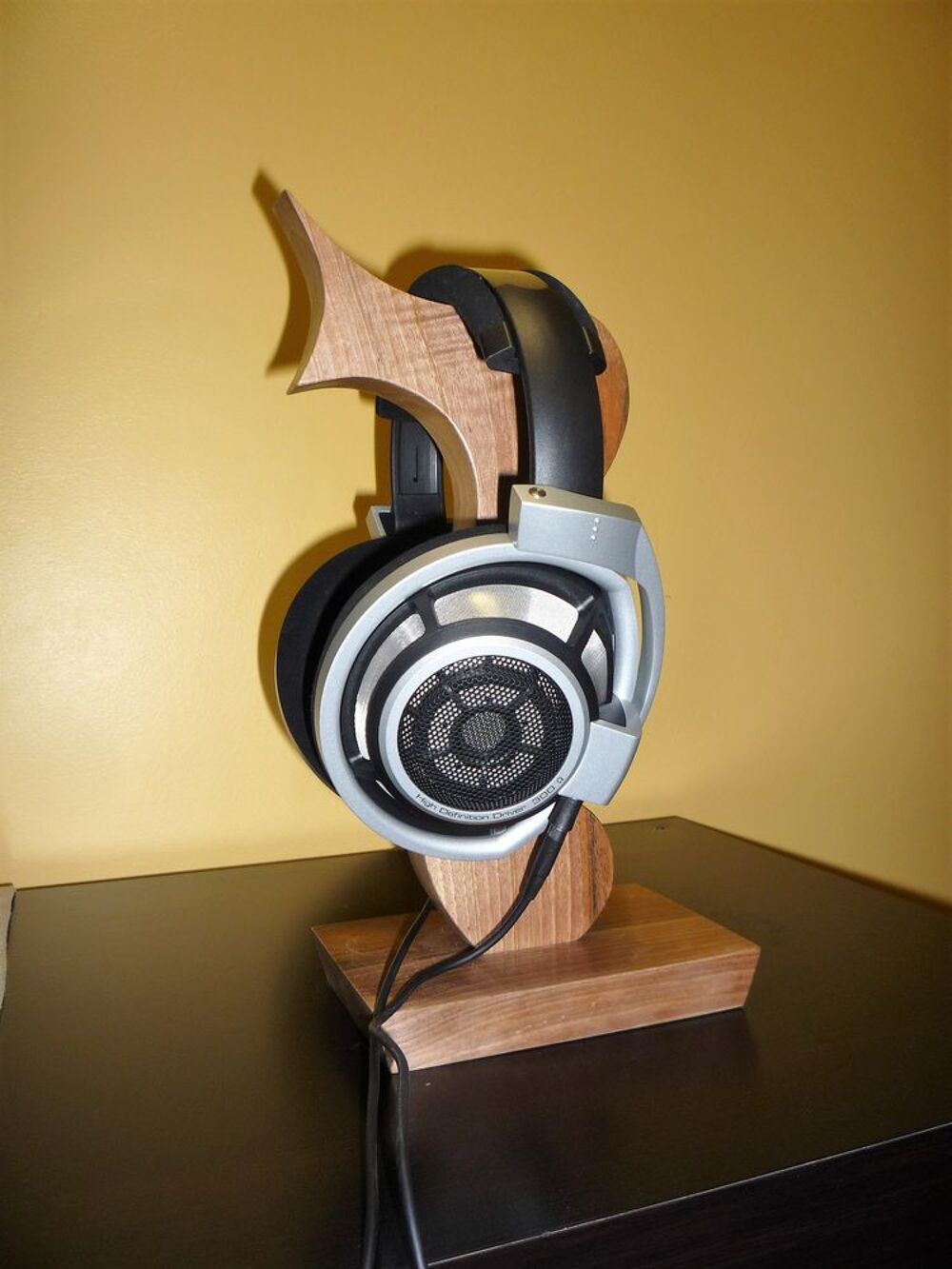 support casque HIFI bois Audio et hifi