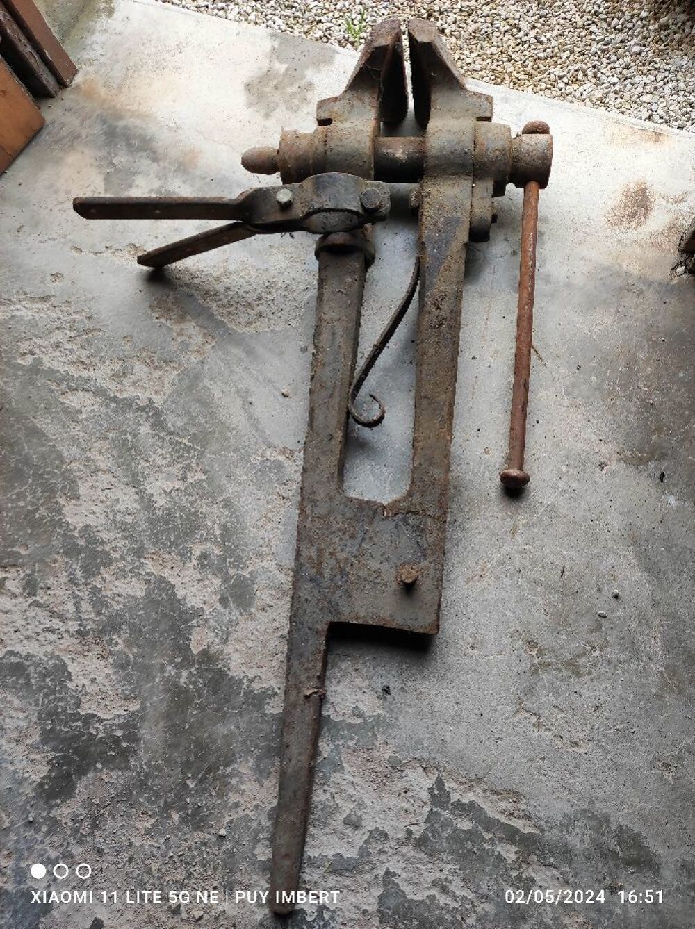 Etau sur pied Bricolage