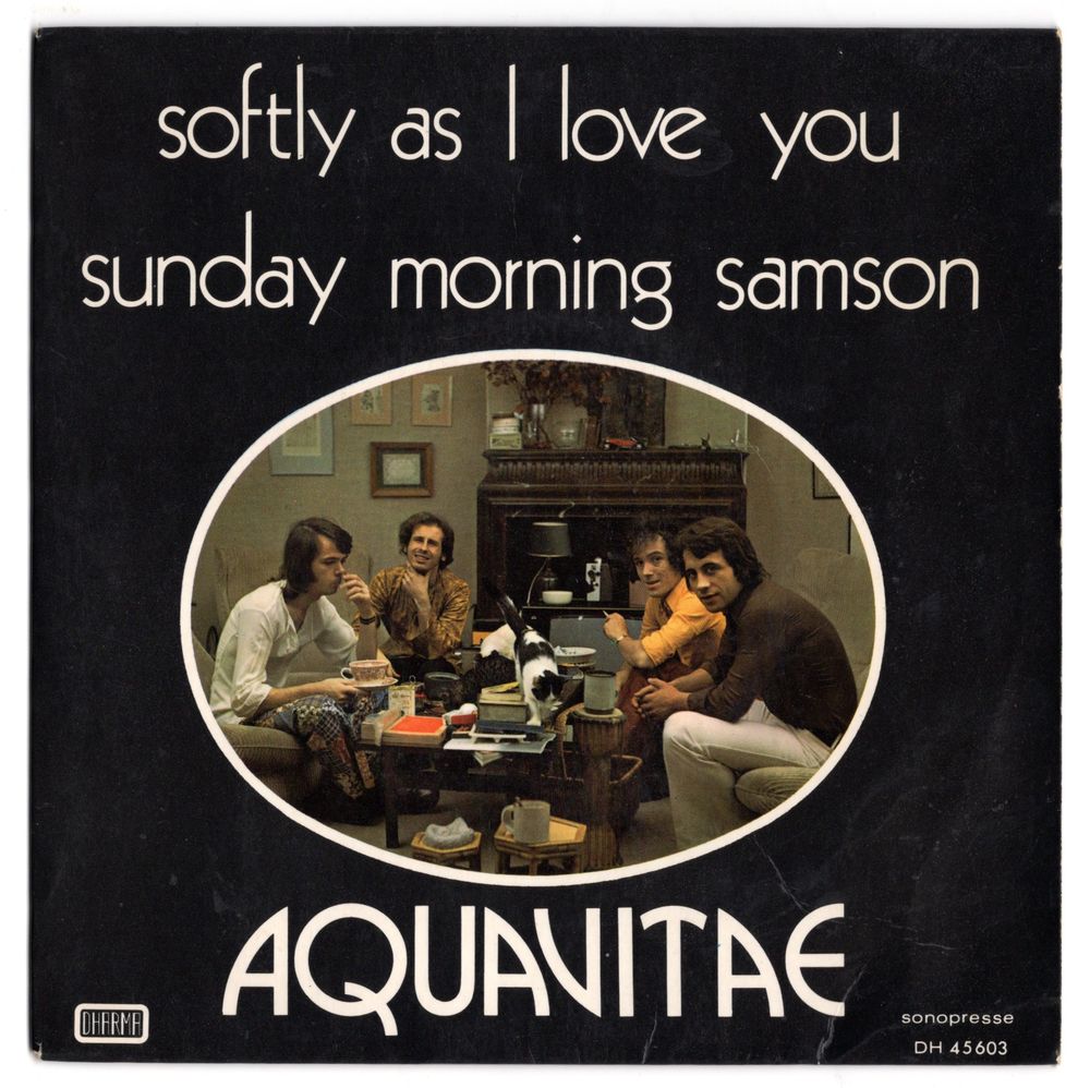 AQUAVITAE : Softly as I love you - Dharma DH 45.603 CD et vinyles