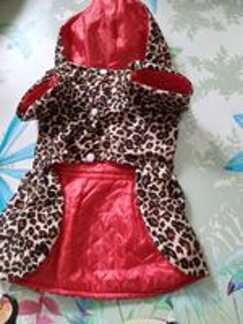   manteau léopard avec capuche 