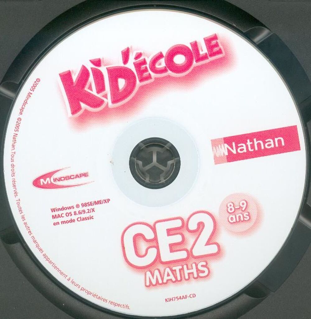 kid '&eacute;cole CE 2 - maths - 8-9 ans PC/MAC - &eacute;ducatif
Jeux / jouets