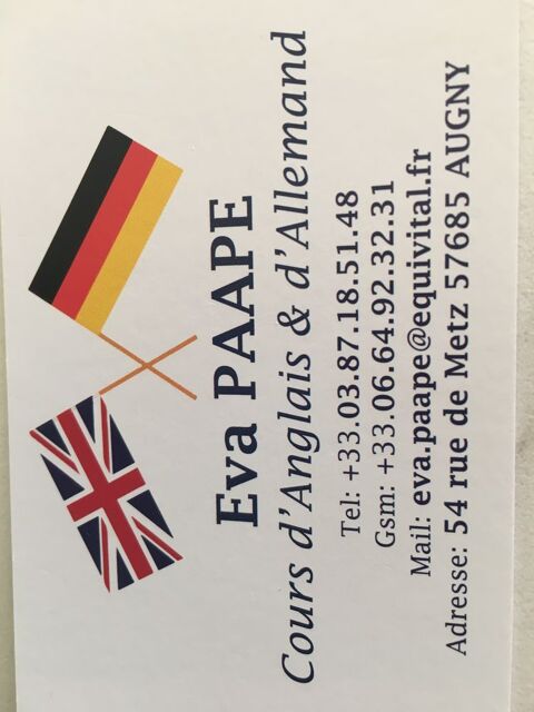 Donne cours d'ALLEMAND TOUT NIVEAU 0 57685 Augny