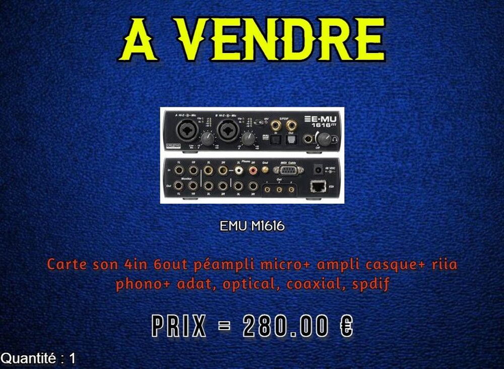M1616 Audio et hifi