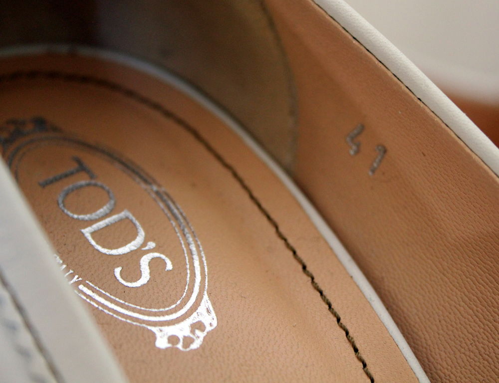 Escarpins cuir blanc TOD'S T.41 Chaussures