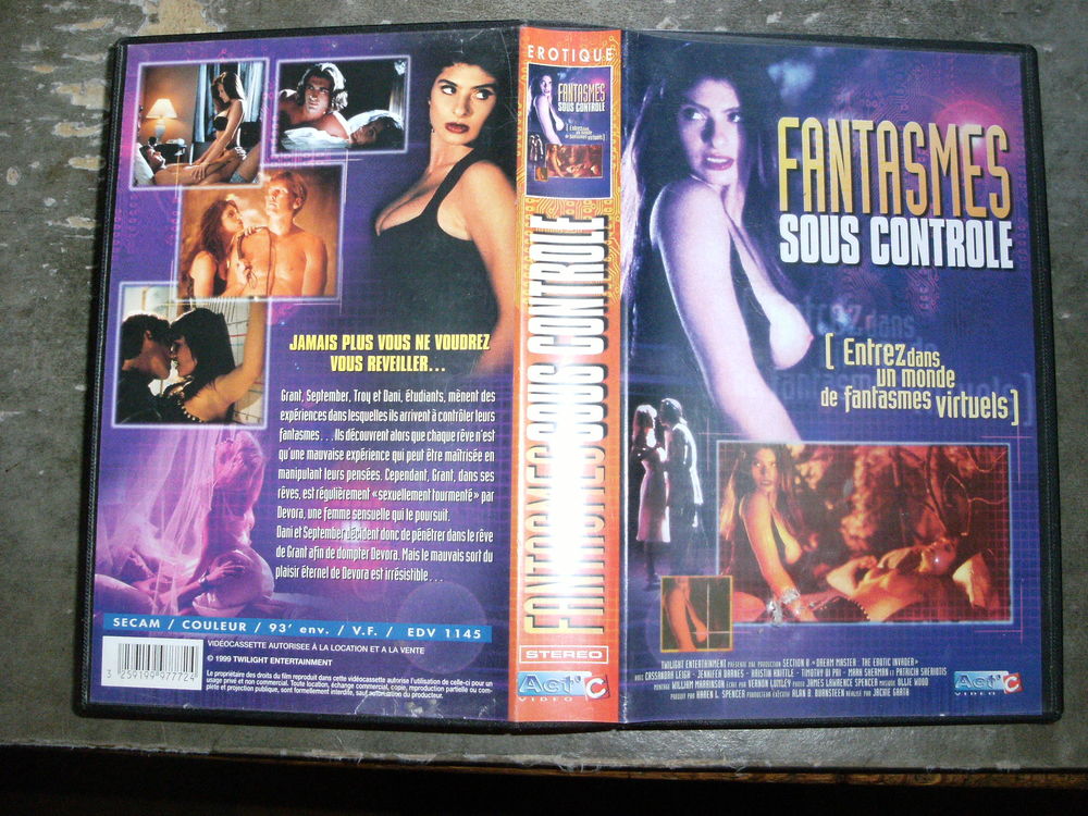 Rare film : " Fantasmes sous contr&ocirc;le " DVD et blu-ray