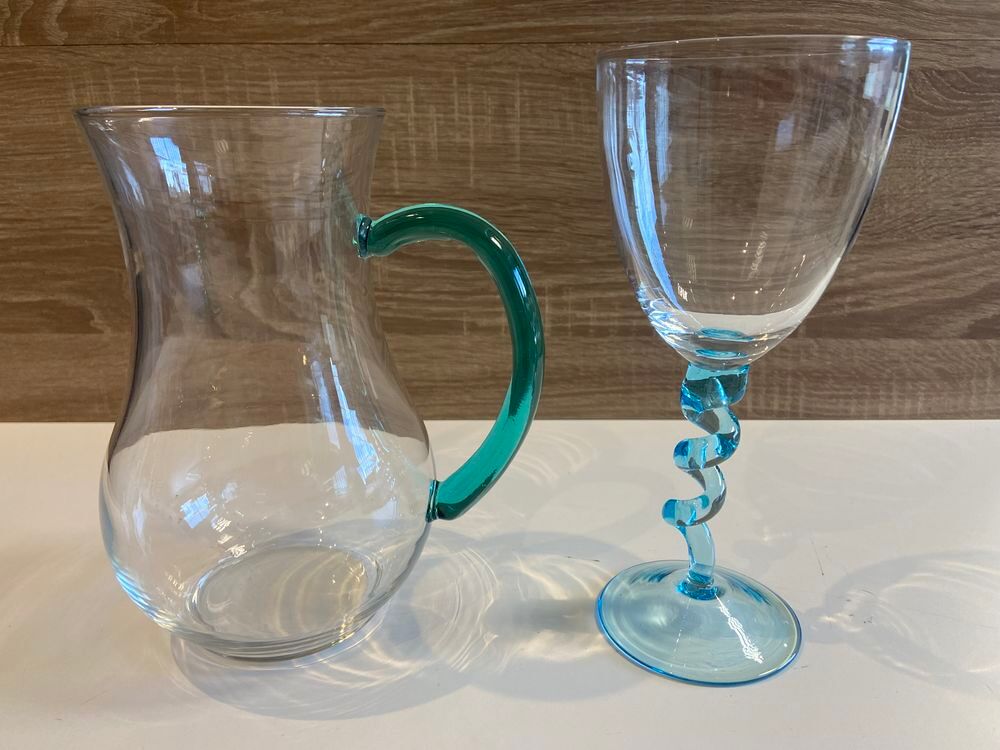 Art de la Table Design Pichet Carafe Cruche + Grand Verre Décoration