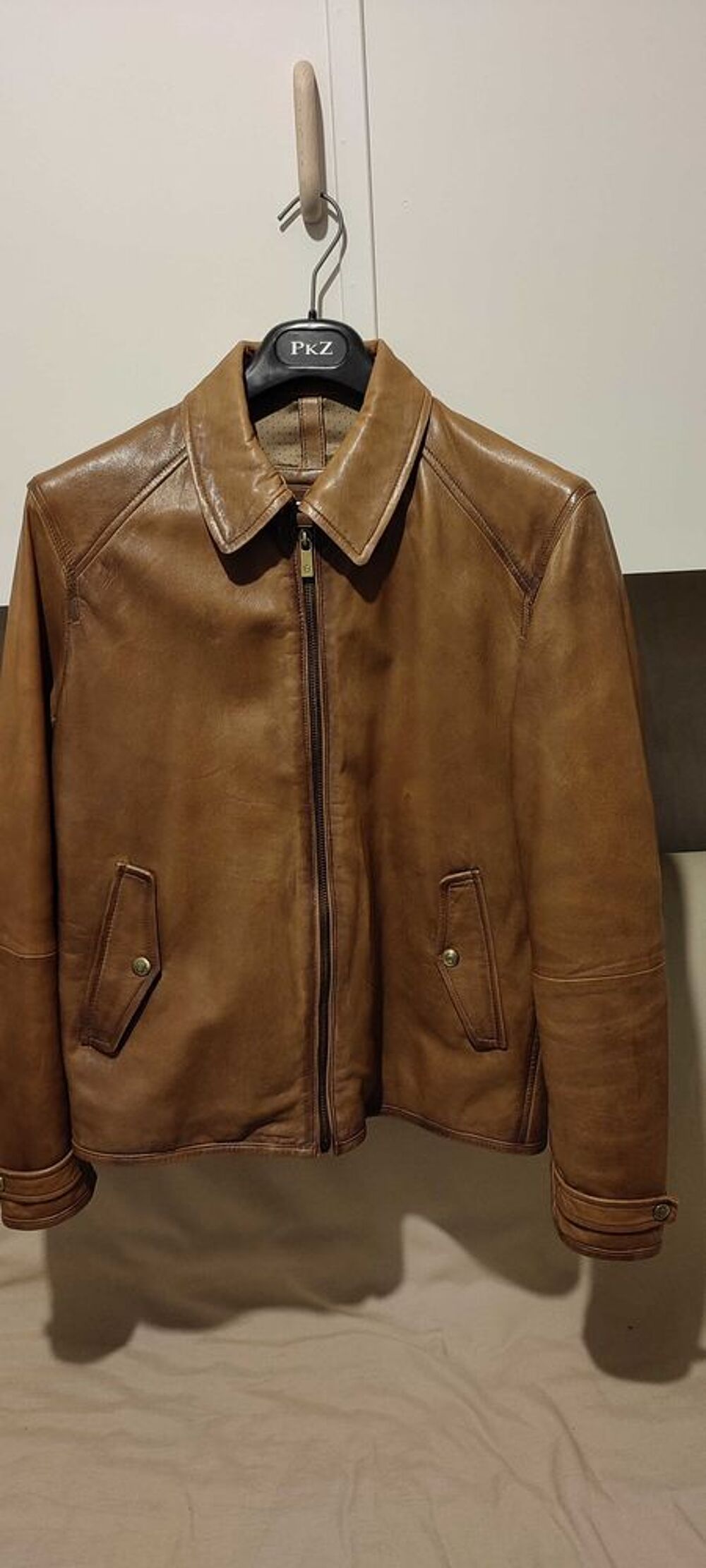 Blouson cuir homme Massimo Dutti Vêtements