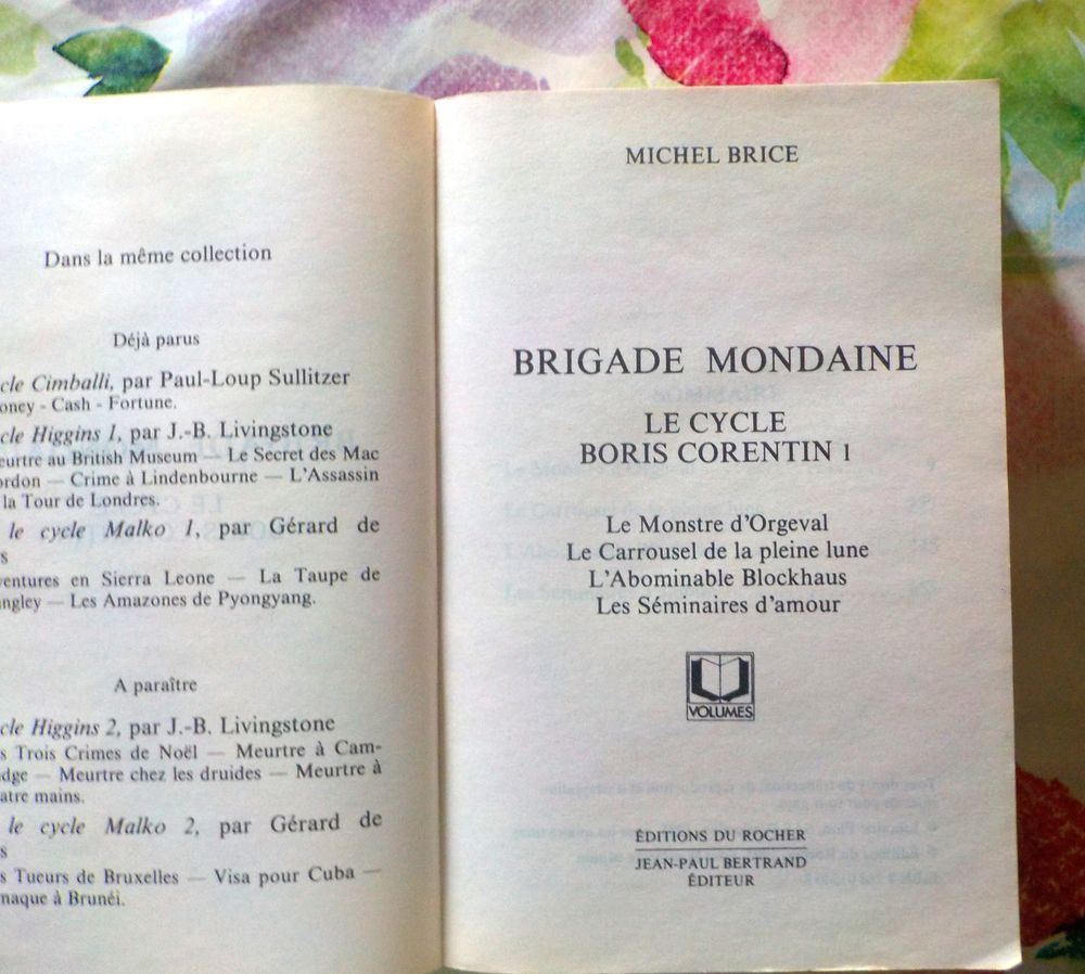 BRIGADE MONDAINE 1 LE CYCLE BORIS CORENTIN Livres et BD