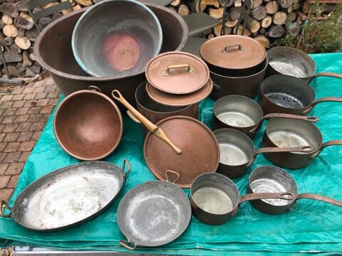 Lot de casseroles  en cuivre ( 20 ) 150 Galluis (78)