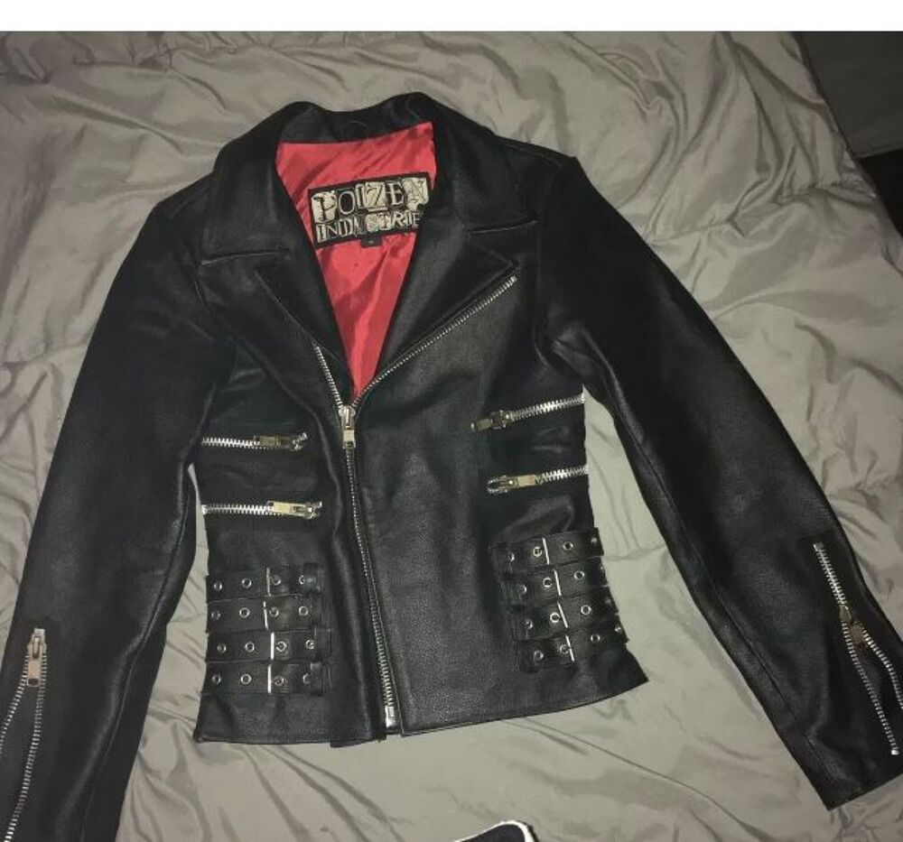 Veste Biker Perfecto Poizen Industries Taille S Cuir Vêtements