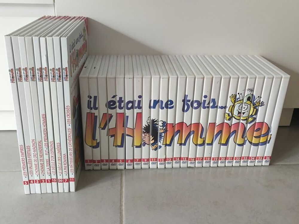 Collection DVD compl&egrave;tes "Il &eacute;tait une fois l'homme"+ livres DVD et blu-ray