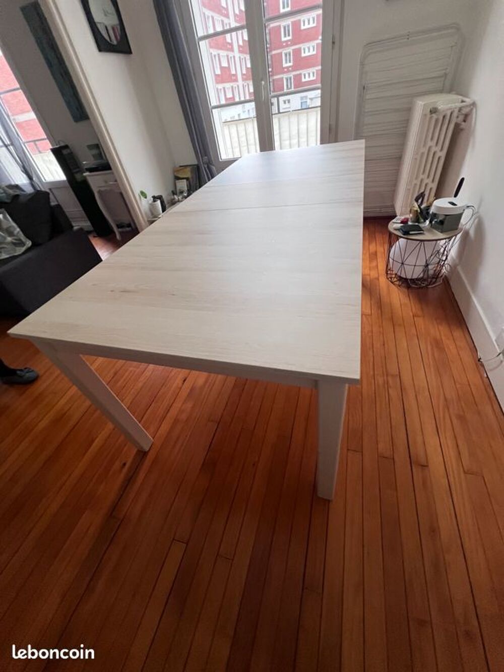 **Table rectangulaire avec 2 allonges Excellent &eacute;tat Meubles