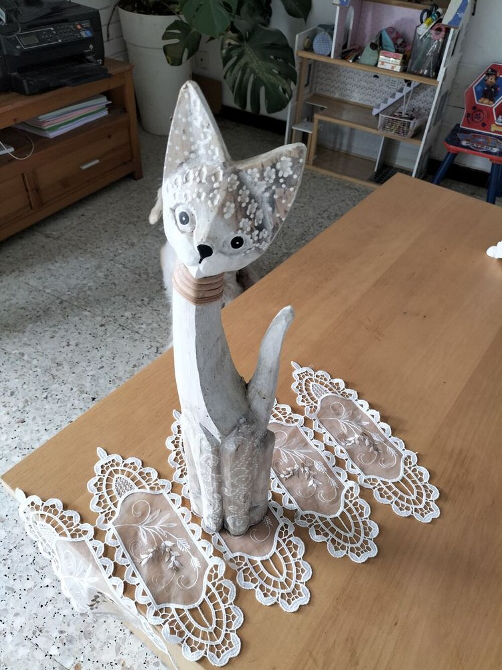 Chat en bois Décoration