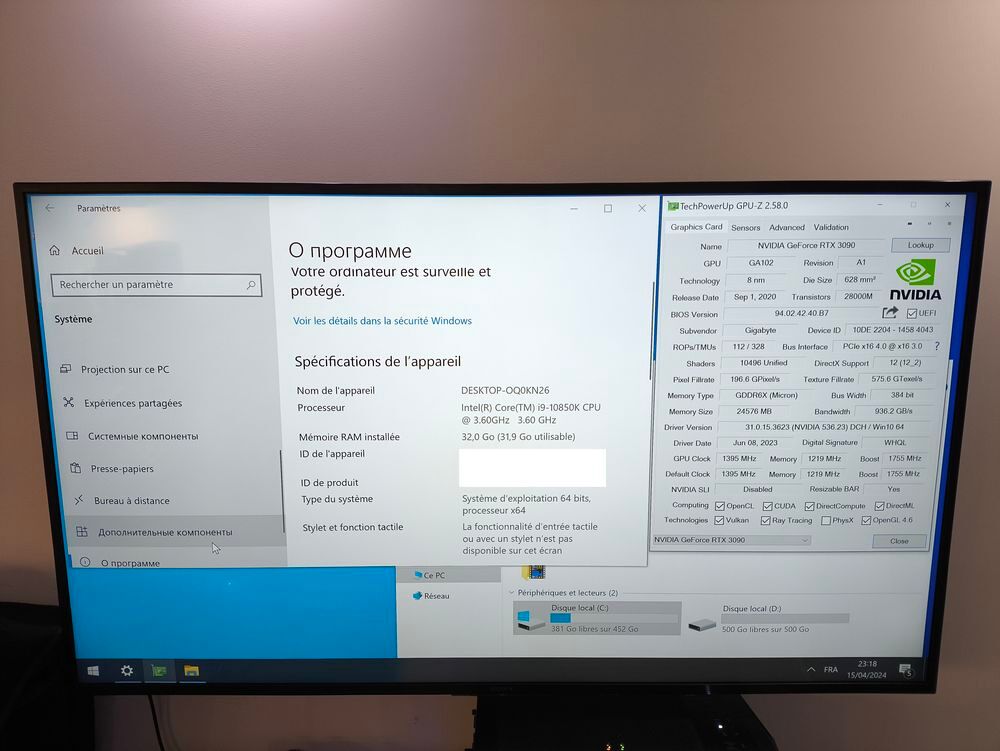 PC Gamer RTX 3090 Matériel informatique