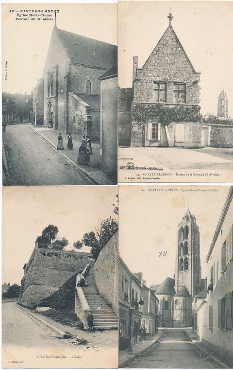 10 Cartes Postales Anciennes Chateau-Landon 20 Ch�teau-Landon (77)