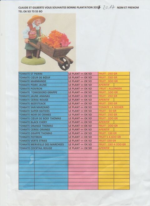 PLANTS DE TOMATES ET DE LEGUMES LE PLANTS DE TOMATE 0 €50 5 Sartrouville (78)