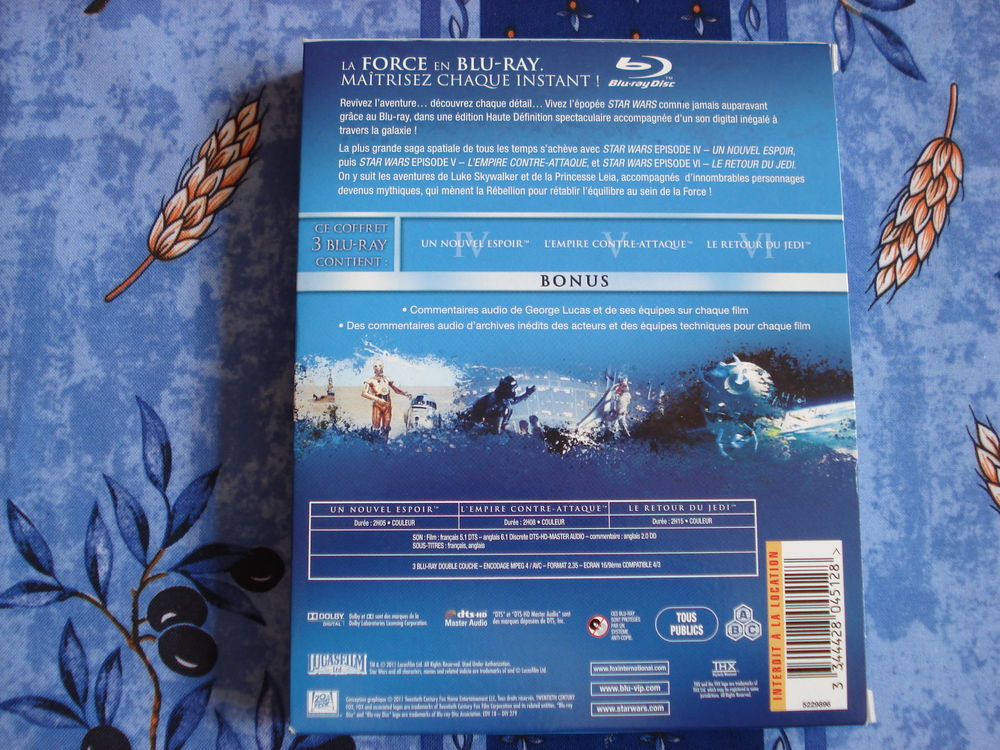 Coffret Star Wars en blu-ray DVD et blu-ray