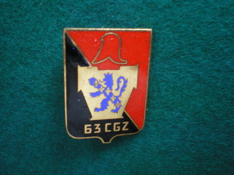 Insigne du Gnie - 63 Compagnie  du Gnie de Zone C.G.Z. 30 Caen (14)