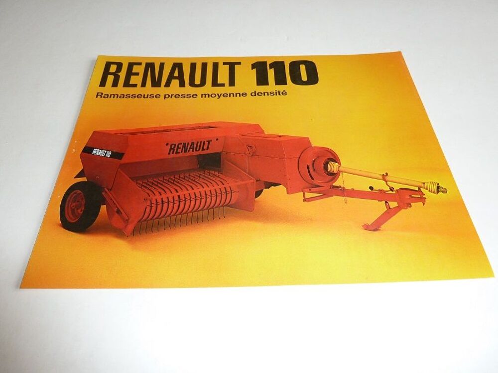 Prospectus presse ramasseuse RENAULT 110 