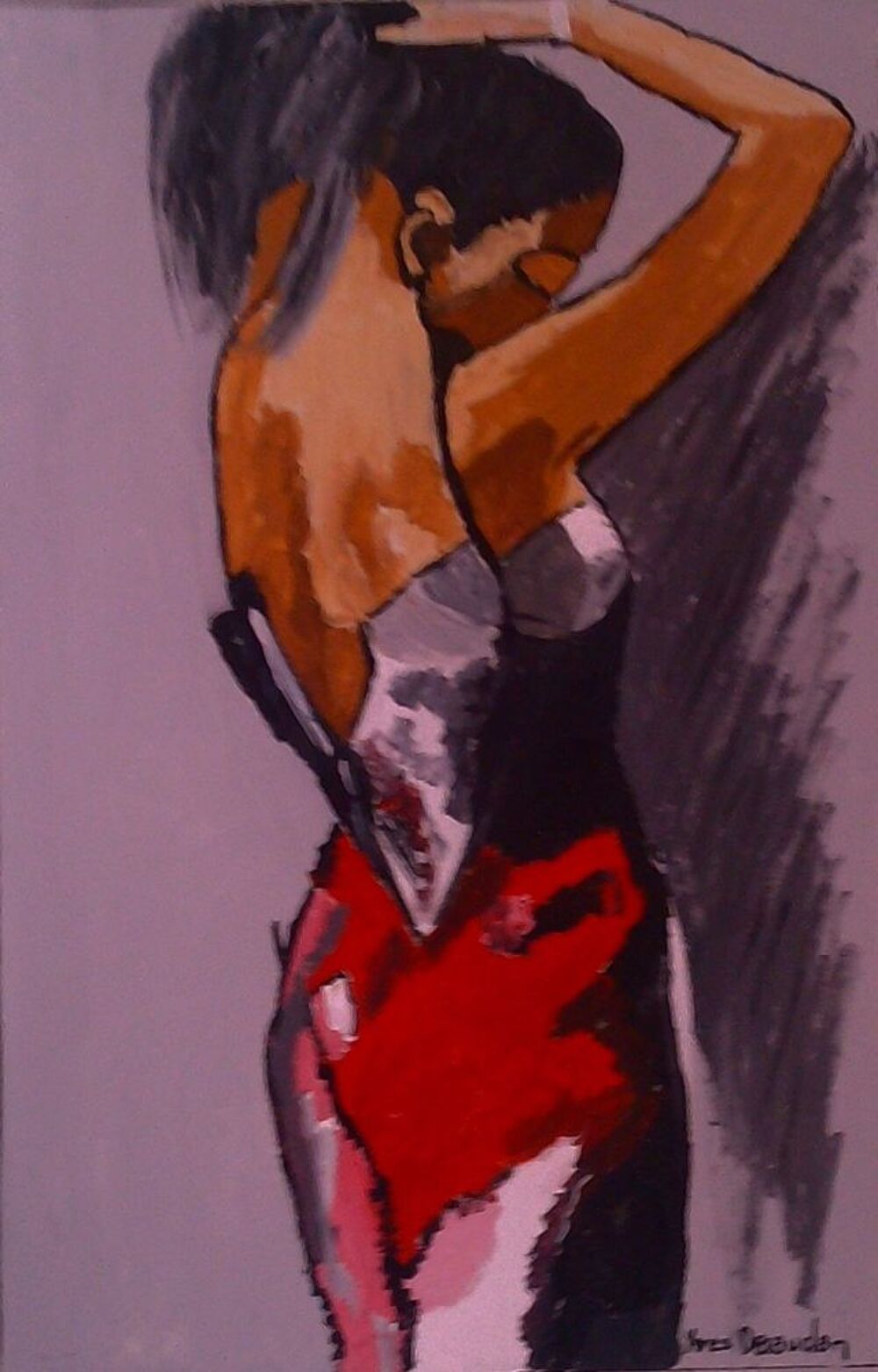 Tableau personnage "Angela " Décoration
