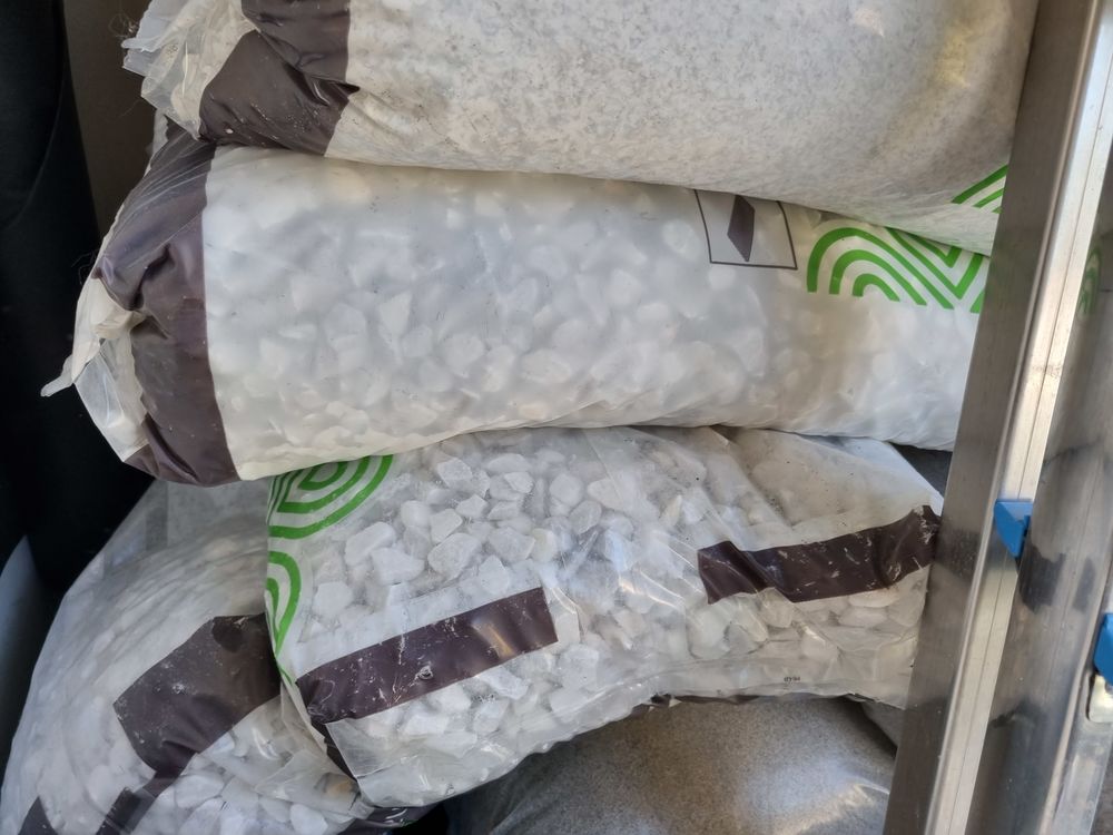 Dalles ext&eacute;rieur sacs de sable gravier Bricolage