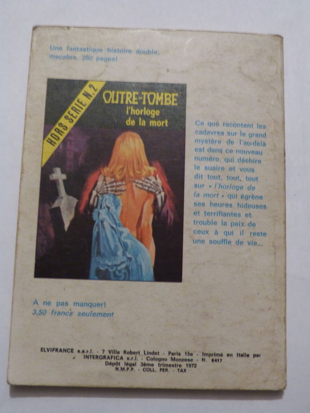 BD ADULTES TERROR N&deg; 17 ORGIE DE SANG Livres et BD