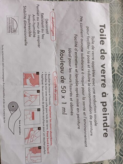 Toile de Verre motif Chevron Classique 50 Puyo� (64)