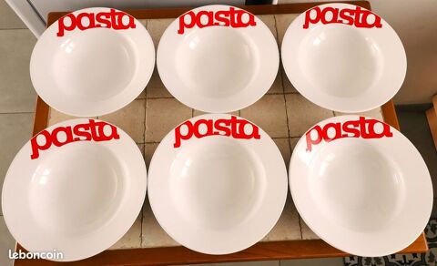 Lot de 6 assiettes � p�tes PASTA Diam�tre 26cm 7 Challans (85)
