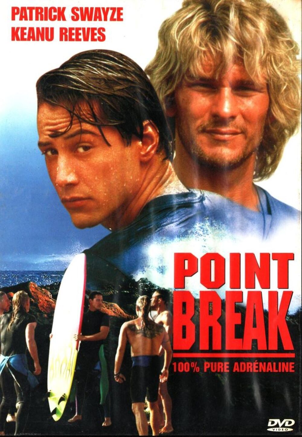 POINT BREAK (patrick SWAYZE &amp; keanu REEVES)) DVD et blu-ray