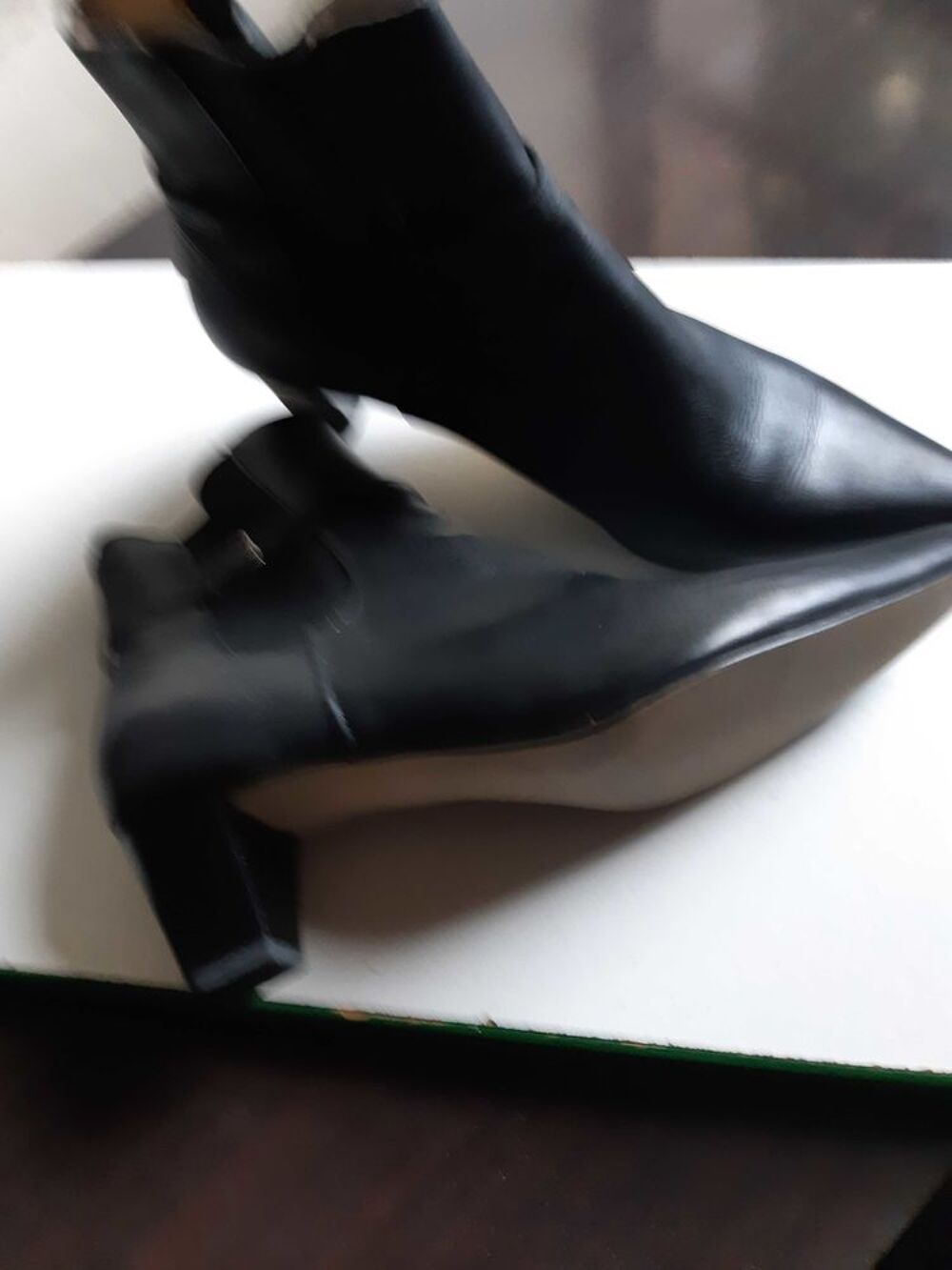 bottines cuir noir 38 Chaussures