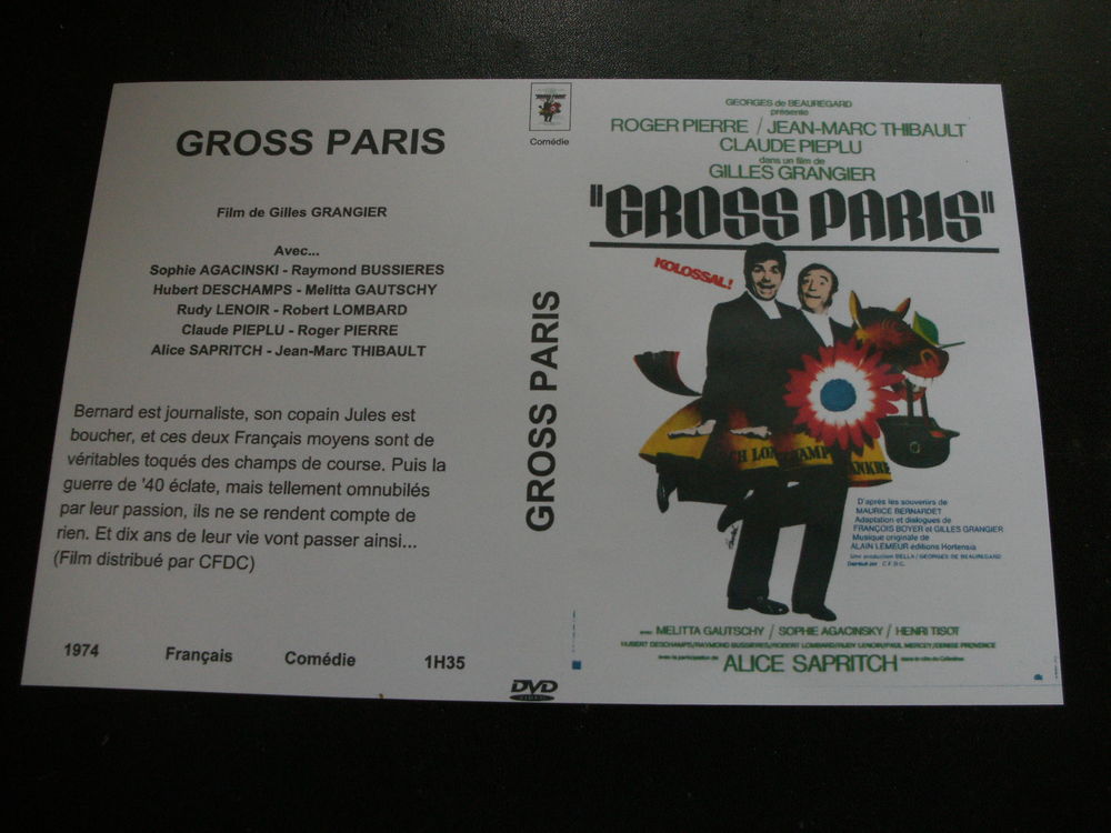 Rare film : " Gross Paris " DVD et blu-ray