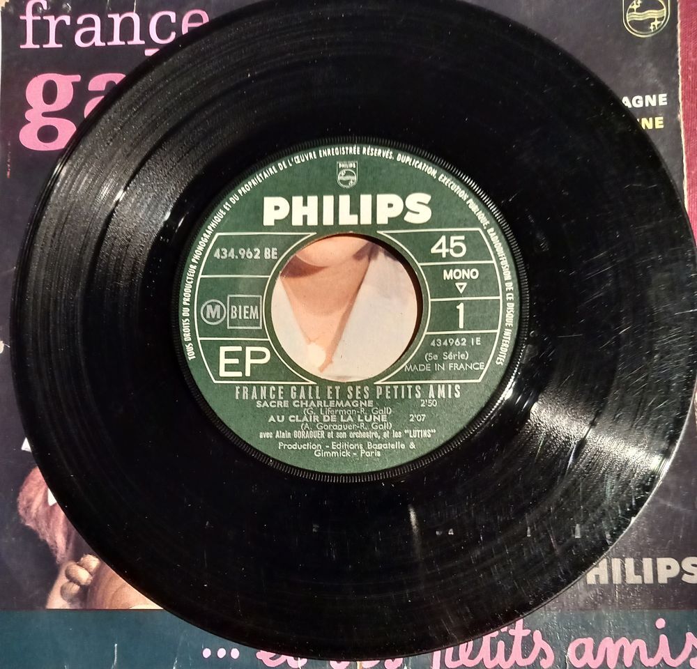 FRANCE GALL / 3 X DISQUES VYNIL 45 TOURS / CD et vinyles