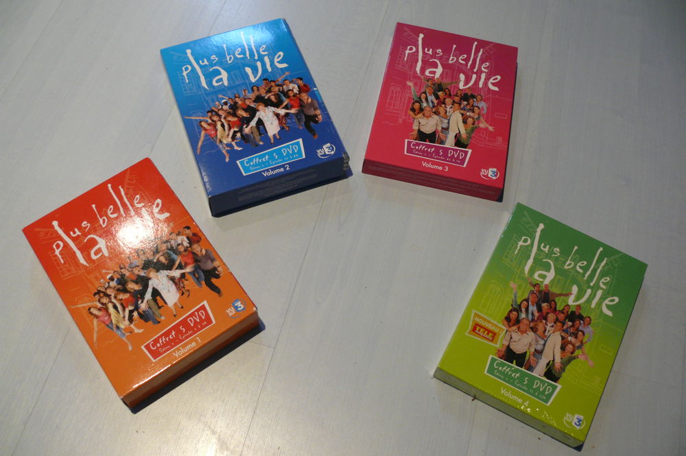 ''Plus belle la vie'' Coffrets 1, 2, 3 &amp; 4 DVD et blu-ray